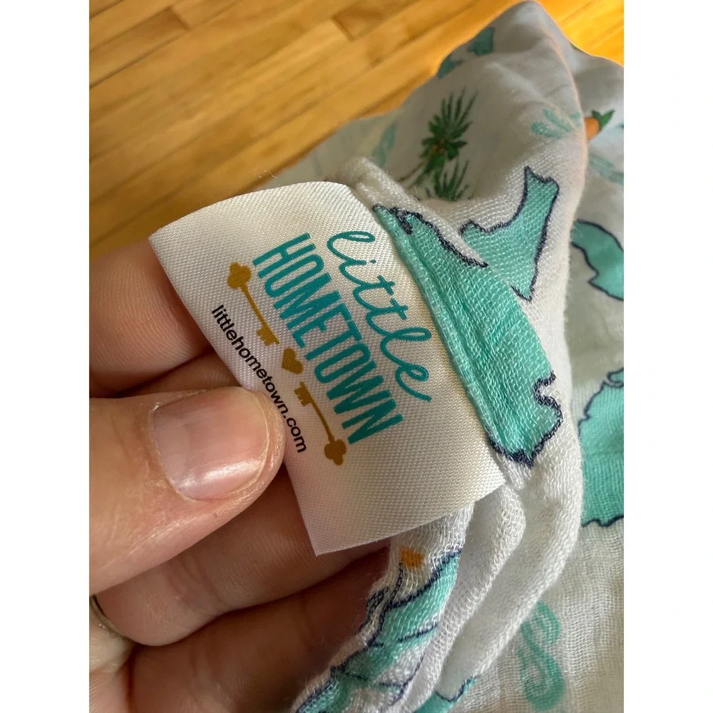 Little Hometown Florida Baby Muslin Swaddle Blanket Soft Bamboo‎ Cotton Blend